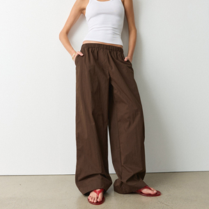 Nouveautés Pantalons de Yoga Décontractés pour Femmes à Taille Élastique, Coupe Ample, Effet Rafraîchissant, Joggers Amples 100% Nylon, Pantalons de Sport à Jambes Larges pour Femmes - Product Image 4