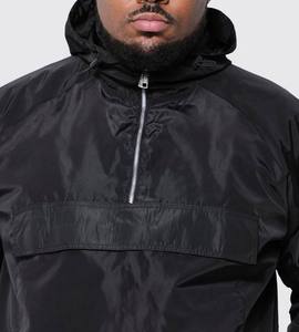 เสื้อแจ็คเก็ตผู้ชายปี 2026 แจ็คเก็ตกันลมโพลีเอสเตอร์พร้อมโลโก้สั่งทำได้ ดีไซน์หลวมแบบยูนิเซ็กซ์ ปกเสื้อแบบปกเชิ้ต แจ็คเก็ตโค้ชแบบเรียบง่าย แจ็คเก็ตกันลม - Product Image 2