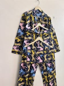 ชุดนอนผ้าฝ้ายเนื้อนุ่มสำหรับผู้หญิงอินเดีย ชุดเสื้อพร้อมกระเป๋าใส่ของ ชุดนอนผู้หญิงสำหรับฤดูร้อน ชุดผ้าคอร์ด - Product Image 5