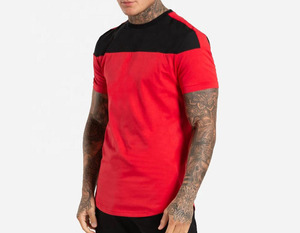 T-shirt à manches courtes en tricot pour homme, col rond, coupe classique, design contrasté, couleur unie, vert et vert clair - Product Image 5