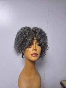 Peluca Completa de Cabello Humano 100% Natural con Cabello Rizado Indio Remy - Product Image 6