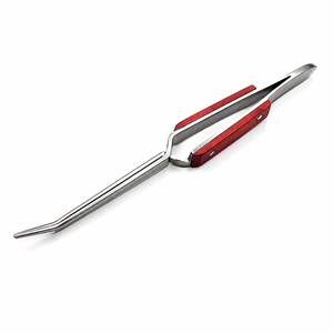 Lot de 4 pinces à souder pour dissipateurs de chaleur avec poignée en fibre, courbées à 90 degrés, droites, à pointe longue, à mâchoires lisses et coniques, pour la fabrication de bijoux - Product Image 2