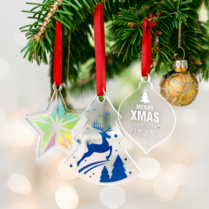 Kit de Adornos DIY de Acrílico con Forma Irregular, Estilo Festivo, para Colgar - Product Image 5