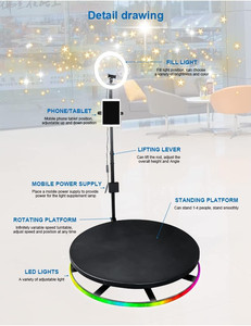 Machine de photographie 360° rotative avec caméra HD pour l'enregistrement vidéo et les événements - Product Image 6