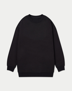 Sweat-shirts pour femmes en molleton uni, col montant, coupe ample, personnalisables, vente en gros, prix abordable, nouveauté - Product Image 2