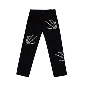 Survêtement décontracté à capuche respirant de haute qualité avec cordon de serrage orné de strass, vêtements d'automne personnalisés directement des fabricants - Product Image 5