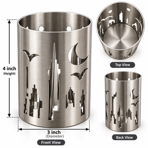 New Arrival Stainless Steel Set of 4 Cutlery with Holder with different Colors Finish Dishwasher Safe Cutlery and Holder - Product Image 5