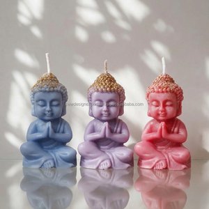 Luxury Serenity Figurine Candle – Handcrafted Colorful Aesthetic Decor for Wellness Spaces - Product Image 3