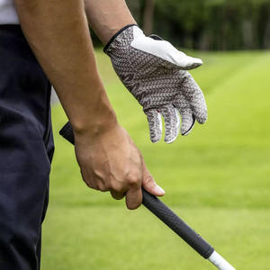 Guantes de Golf para Zurdos de Primera Calidad, Elegantes, de Cuero Sintético y Genuino, con Diseño de Logotipo Personalizado, Transpirables para Deportes - Product Image 5