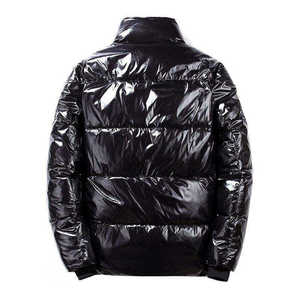 Blouson matelassé brillant tendance 2024 pour homme, avec capuche, chaud et épais pour l'hiver, imperméable et coupe-vent, unisexe - Product Image 2