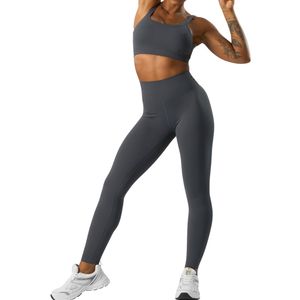 Conjunto de Yoga sin Costuras para Mujer, Sujetador Deportivo, Leggings de Cintura Alta, Ropa Deportiva para Gimnasio, Fitness, Ropa Deportiva Activa, Sujetador Deportivo con Logotipo Personalizado OEM, Venta al por Mayor - Product Image 3