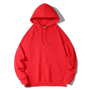 Custom <b>Black</b> 100% Cotton Winter Men's Hooded Pocket Pullover Hoodie Anti-shrink OEM Service Plain Dyed Solid Heavy <b>Fleece</b> - Product Image 1