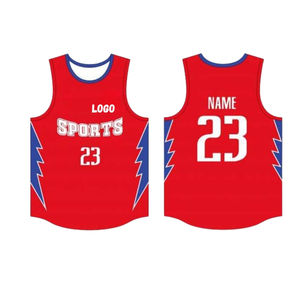 Uniformes de Baloncesto Sublimados Personalizados, Ropa Deportiva, Camisetas de Malla Unisex, Tallas Grandes, Antibacterianas, de Secado Rápido, 100% Poliéster - Product Image 5