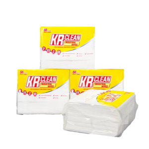 Lingettes Sanitaires Non Tissées Écologiques Krclean 80 Feuilles 25x30cm – Chiffon Dégraissant Réutilisable Doux et Résistant pour Vitres, Balcon/Véranda 500g - Product Image 1