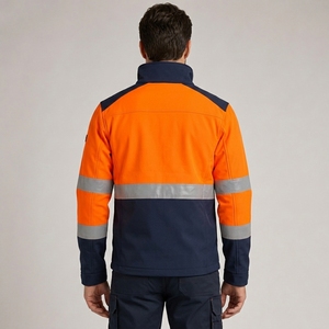 Unisex High Quality <b>Canvas</b> Safety <b>Jacket</b> Stand Collar Hi Visibility Safety <b>Jacket</b> for Workwear Safety <b>Jacket</b> Wholesale Cheap - Product Image 2