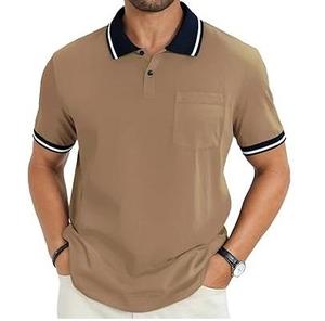 Camisas de Verano para Hombre al por Mayor, 100% Algodón, Manga Corta, Ligeras, Antiarrugas, Estampadas, con Bolsillo, Casuales - Product Image 1