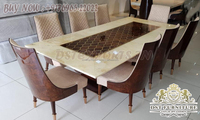 Ensemble de Table à manger ronde de Style victorien, Set de Table ronde au Design classique de luxe en bois classique et artisanal, bon marché