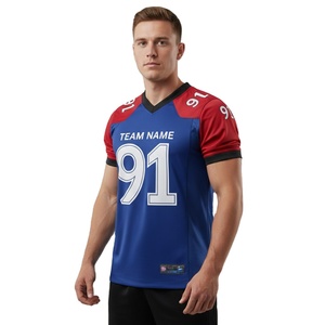 Maillot de football américain haut de gamme, uniforme d'équipe personnalisé, vêtements de sport respirants à séchage rapide, impression par sublimation, vente en gros directe d'usine - Product Image 1