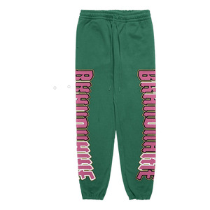 Pantalones Deportivos de Felpa de Algodón y Poliéster de 380 GSM, Color Verde, con Impresión de Plastisol Premium, Logotipo Personalizado, OEM, ODM - Product Image 1
