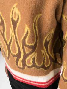 Custom Knit Sweater Men Long Sleeve Jacquard <b>Pullover</b> <b>Jumper</b> Men Knitwear Crew Neck Wool Knitted Sweater Man - Product Image 2