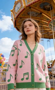 100% Cotton Regular Length Computer Knitted <b>Cardigans</b> Custom Manufacturer Fashion Feminine Women <b>Cardigans</b> <b>Sweater</b> - Product Image 3