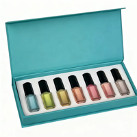 Emballage cosmétique écologique haut de gamme personnalisé imprimé, en carton rigide magnétique avec doublure en éponge, pour sérum de soin de la peau, vernis à ongles
