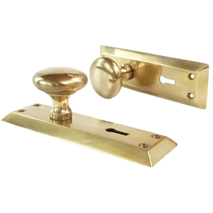 solid Brass round knob handle with back <b>plate</b> wholesale mortise <b>door</b> handle unlacquered lever <b>door</b> handle - Product Image 3