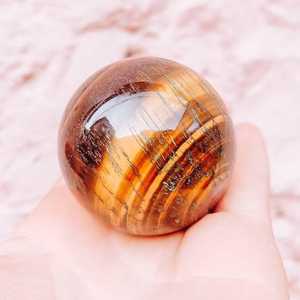 Tiger Eye <b>Sphere</b> Polished <b>Crystal</b> Ball Eco-Friendly Handmade MN EXPORTS Feng Shui Art Collectible - Product Image 4