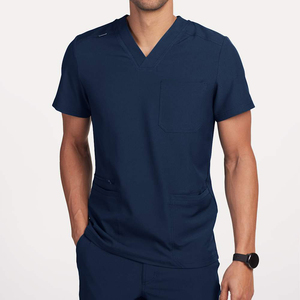 High Quality Men <b>Scrub</b> Set Fashionable Medical Uniforms New Style Knitted <b>Scrub</b> Suits Medical <b>Nursing</b> <b>Scrubs</b> Customized Color - Product Image 2