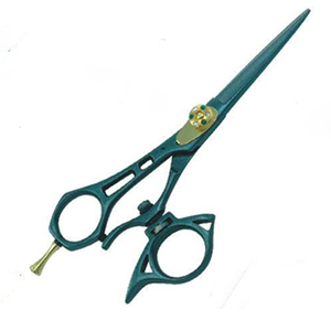 Tijeras Profesionales para Cortar el Cabello con Diseño de Pulgar Giratorio y Acento de Joya, Herramientas de Salón de Calidad Premium Hechas en Pakistán - Product Image 1