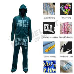 Ensemble de survêtement léger et respirant pour homme avec fermeture éclair, coupe ajustée, idéal pour l'entraînement et le jogging - Product Image 3