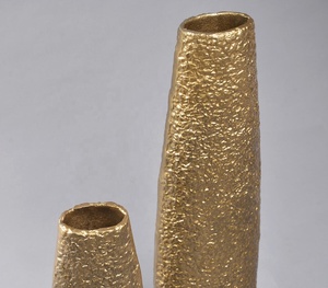 Vases à fleurs tour en Aluminium laqué, ensemble de deux fournisseurs grossistes vente directe en usine - Product Image 2