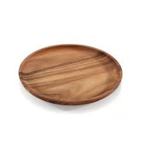 Brown Wooden Serving <b>Plate</b> Handmade Polished Solid Minimalist Design Dining Table Food Serving Dishes & <b>Plates</b> - Product Image 4