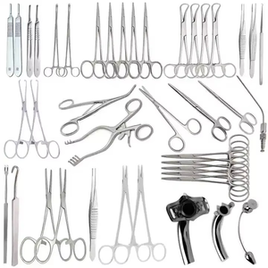 34 Pcs Professional Manual Stainless Steel Tracheostomy Surgical <b>Instrument</b> Set CCC Certified OEM Private Label By Grip Surgical - Product Image 3