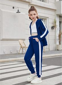Conjunto Deportivo de Moda para Niños, Chaqueta con Cremallera y Logotipo de Marca Personalizado, Pantalones Deportivos, Ropa de Invierno, Estilo Urbano - Product Image 1