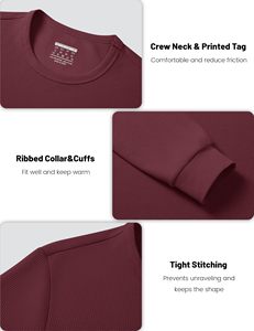Men Thermal Waffle Shirt <b>Long</b> <b>Sleeve</b> Winter Base Layer <b>Undershirt</b> OEM Wholesale - Product Image 5