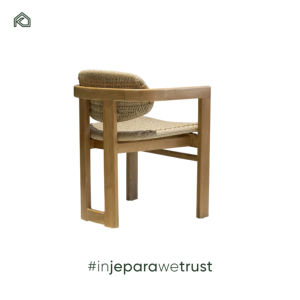 Fauteuil en teck moderne, écologique et durable pour restaurants commerciaux, hôtels, cuisines, usage extérieur - Amira - Product Image 3