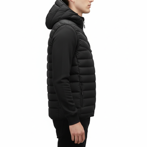 Gilet matelassé sans manches pour homme, élégant, respirant, chaud, idéal pour les aventures en plein air, le travail, les voyages, le confort hivernal quotidien, OEM - Product Image 3