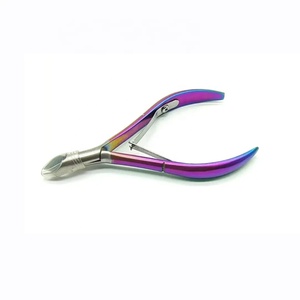 Cortador de cutículas de acero inoxidable de titanio arcoíris, cortaúñas de la mejor calidad, recortador de uñas de los pies, pedicura, removedor de piel - Product Image 4
