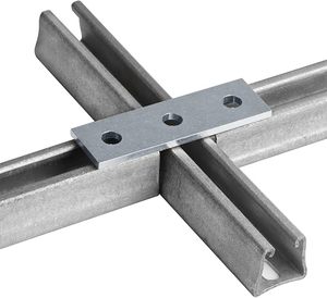 Heneng 9-Pack 3 Hole Flat Splice <b>Plates</b> for 1-5/8" Strut Channel, Heavy-Duty Connector Bracket, 1/4" Thick Steel Construction - Product Image 3