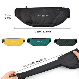 The PLAYER'S POINT <b>Black</b> 600D Polyester Durable Unisex Waist <b>Bag</b> 16x32x10cm Multi-Pocket with Adjustable <b>Strap</b> for Daily Use - Product Image 3