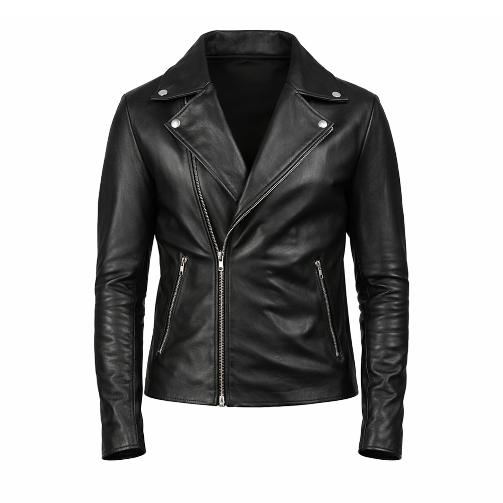 Low Price Asymmetrical Zipper Leather Jacket Multiple Colors
