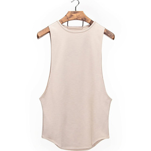 Wholesale Men's 100% Cotton Breathable Sporty O-Neck Tank Top for Summer - Product Image 2