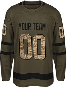 UNIFORMES DE EQUIPO al por mayor, camisa de Hockey con sublimación personalizada, camisetas con estampado de camuflaje, 2022 - Product Image 3