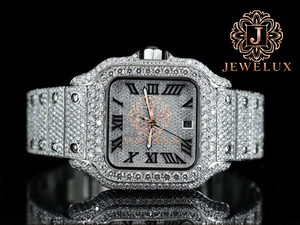 Reloj de Lujo con Diamantes de Moissanita para Hombre, Estilo Hip Hop, Resistente al Agua, para Uso Diario y Eventos Especiales, en Venta - Product Image 1
