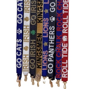 สายสะพายกระเป๋าแบบกำหนดเอง ดีไซน์ตัวอักษรขนาดใหญ่ สายสะพายไหล่แบบไขว้ สายสะพายเปลี่ยนได้ ปรับความยาวได้ ผู้ผลิต OEM - Product Image 1