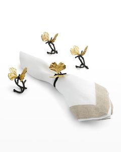 Best Seller Olive Branch Silver Metal Napkin Ring Holder Luxury Wedding <b>Dining</b> <b>Table</b> Decoration Set - Product Image 3