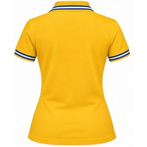 Camiseta Polo Sigma Gamma Rho Amarilla para Mujer, Manga Corta, con Cuello, Letras Griegas, Ropa de Sororidad, Informal, para Golf y Deportes - Product Image 2