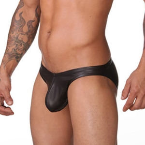OEM 2026 <b>Men's</b> Plus Size Sexy Knitted Cotton Thongs with U <b>Pouch</b> Mid-Rise Underwear Factory Direct - Product Image 1