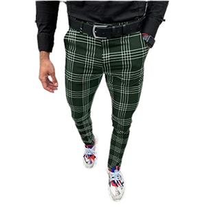 Pantalones de Vestir para Hombre, Corte Regular, Rectos, con Botones, Transpirables, Ecológicos, 100% Algodón, Modelo 2026 - Product Image 1